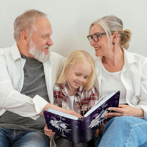 Moonflower Small Photo Album 4x6 inch PU Leather Cover Photo Albums with Elastic Band 120 Photos Inner Transparent Pockets Design for Family Anniversary Wedding Baby Pets in Kuwait