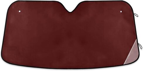 Dussdil Burgundy سيارة الزجاج الأمامي ظلال الشمس شاحنة ظلة نافذة غطاء قناع الشمس إبقاء سيارتك باردة عاكسة كتلة الأشعة فوق البنفسجية حامي قابلة للطي لسيارة شاحنة سيارات الدفع الرباعي in Saudi Arabia