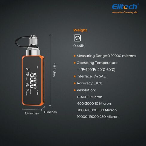 Elitech HVAC Command Center – Smart Manifold, Temp Clamp & Vacuum Gauge in Saudi Arabia