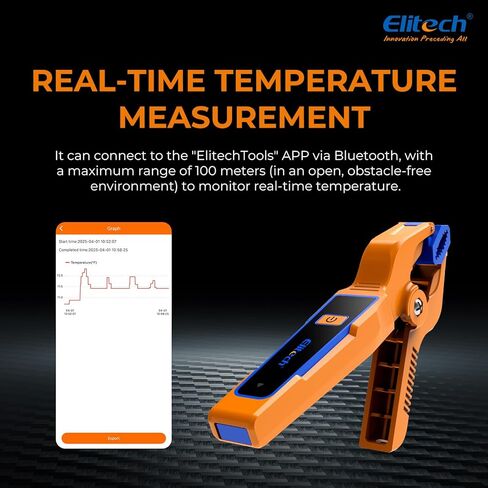 Elitech HVAC Command Center – Smart Manifold, Temp Clamp & Vacuum Gauge in Saudi Arabia