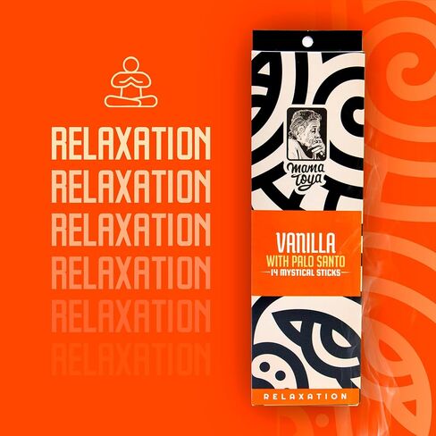 Vanilla with Palo Santo Incense Sticks (14 Mystical Sticks) Relaxation –Comforting, Purifying & Handcrafted Natural Aroma in Saudi Arabia