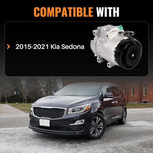 ضاغط مكيف الهواء CO29208C مع قابض متوافق مع Kia Sedona 2015 2016 2017 2018 2019 2020 2021 3.3L استبدال 168308 6513280 7513280 in Kuwait