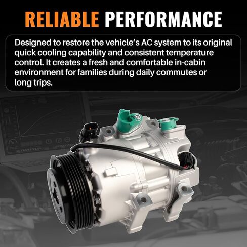 ضاغط مكيف الهواء CO29208C مع قابض متوافق مع Kia Sedona 2015 2016 2017 2018 2019 2020 2021 3.3L استبدال 168308 6513280 7513280 in Kuwait