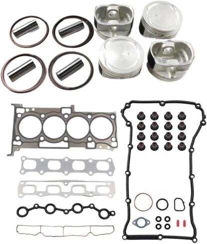 مجموعة من 4 حلقات مكبس محرك 5191340AA وحشية الإصلاح لمحركات 2.4 لتر متوافقة مع رحلة 2007-2020، والعيار، والمنتقم، والبوصلة، و200، وسيبرينغ in Kuwait