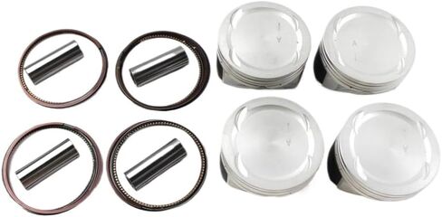 مجموعة من 4 حلقات مكبس محرك 5191340AA وحشية الإصلاح لمحركات 2.4 لتر متوافقة مع رحلة 2007-2020، والعيار، والمنتقم، والبوصلة، و200، وسيبرينغ in Kuwait