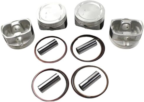 مجموعة من 4 حلقات مكبس محرك 5191340AA وحشية الإصلاح لمحركات 2.4 لتر متوافقة مع رحلة 2007-2020، والعيار، والمنتقم، والبوصلة، و200، وسيبرينغ in Kuwait