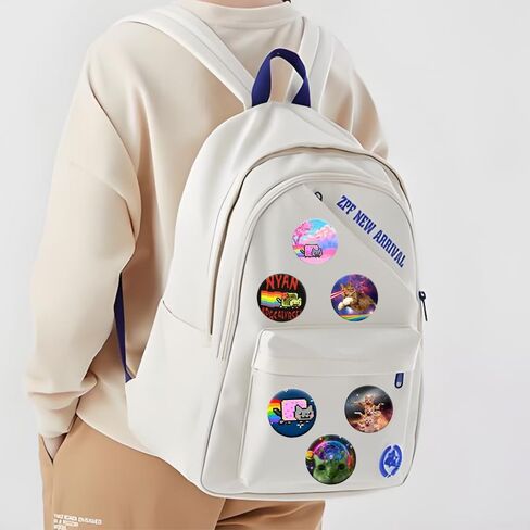 Cat Pins for Backpacks Funny Pins Acrylic Y2K Aesthetic Pin Cute Bag Lapel Brooch Clip Badges Accessories 6PCS in Kuwait