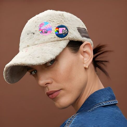 Cat Pins for Backpacks Funny Pins Acrylic Y2K Aesthetic Pin Cute Bag Lapel Brooch Clip Badges Accessories 6PCS in Kuwait