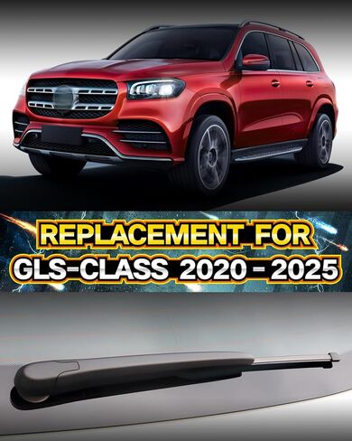 Rear Wiper Arm Blade Assembly, Replacement for Mercedes-Benz GLS-Class 2020–2025 (X167), GLS 450, 580, AMG GLS 63 | Back Windshield Wiper Blade Arm, Nut, Cap Cover Accessories Set in Saudi Arabia