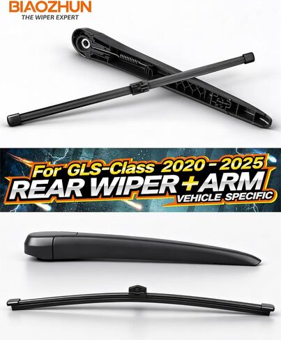 Rear Wiper Arm Blade Assembly, Replacement for Mercedes-Benz GLS-Class 2020–2025 (X167), GLS 450, 580, AMG GLS 63 | Back Windshield Wiper Blade Arm, Nut, Cap Cover Accessories Set in Saudi Arabia
