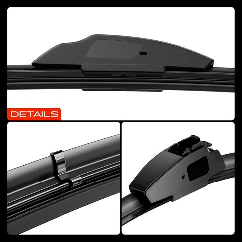 A-Premium 24"/16"/14" Windshield Wiper Blades Compatible with Subaru Impreza 2008 2009 2010 2011 - Front Rear Wipers Blade Set for Hook/RL3 Arm Connector, with Wear Indicator & Towel (Pack of 3) in Saudi Arabia