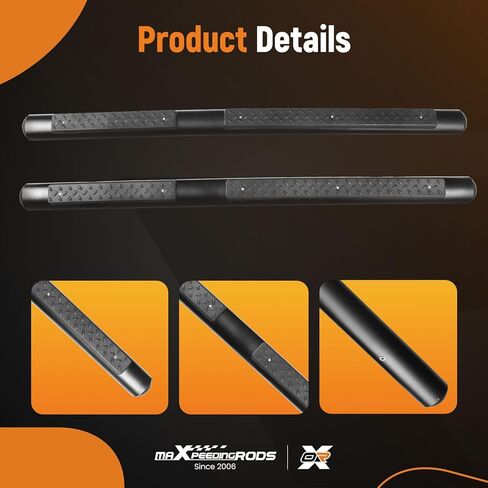 maXpeedingrods Running Boards for Jeep Grand Cherokee 2011-2021 With Mounting Brackets & Hardware, SUV Black Nerf Bars with Anti-Slip Surfaces, 450LBS Load in Saudi Arabia