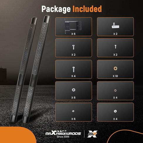 maXpeedingrods Running Boards for Jeep Grand Cherokee 2011-2021 With Mounting Brackets & Hardware, SUV Black Nerf Bars with Anti-Slip Surfaces, 450LBS Load in Saudi Arabia
