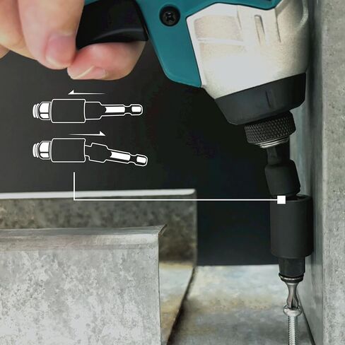 مجموعة محول مقبس الصدمات الدوارة 2 في 1 من KESI، 3 قطع، متعددة الوظائف، 1/4 بوصة، 3/8 بوصة، 1/2 بوصة، درجة التأثير، دوران 360 درجة، حامل لقم مغناطيسي، فولاذ Cr-Mo، براءة اختراع أمريكية، مثقاب كهربائي ومفتاح ربط in Kuwait