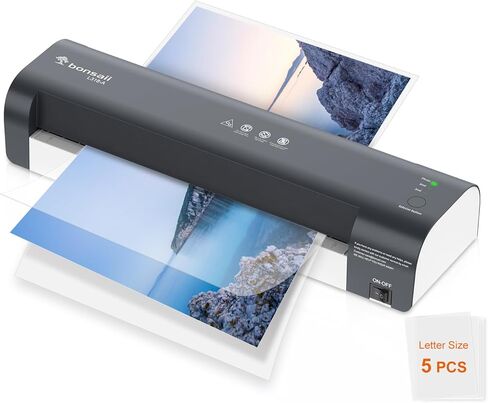 Bonsaii 13 Inch Laminator Machine with Never Jam Technology, Laminator Machine 11x17 Inch with Laminating Sheets, Laminating Machine for Home, Office, and Classroom Organization Supplies - L318-A in Kuwait