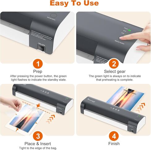 Bonsaii 13 Inch Laminator Machine with Never Jam Technology, Laminator Machine 11x17 Inch with Laminating Sheets, Laminating Machine for Home, Office, and Classroom Organization Supplies - L318-A in Kuwait