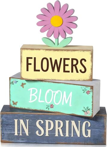 Easter Decorations - Christian Easter Tiered Tray Decor - 1 Cross 3 Nails 4 Given Wooden Tabletop Sign - Religious Farmhouse Easter Home Decor for Shelf Mantel Indoor - Spring Home Decor for Living Room, Kitchen Counter in Saudi Arabia