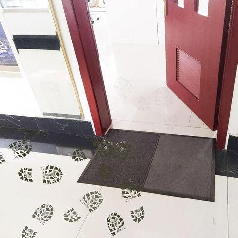 سجادة حذاء لتنظيف الأحذية الجافة والرطبة من SINOPED، سجادة أرضية غير قابلة للانزلاق مقاس 31 × 17 بوصة، سجادة ترحيب داخلية وخارجية، مطهر للأبواب in Kuwait