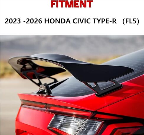 Rear Trunk Spoiler Wing Legs Bracket Mount Stand Fit for 2023-2026 Honda Civic Type R FL5, High-Performance Aerodynamic, Aluminum in Kuwait