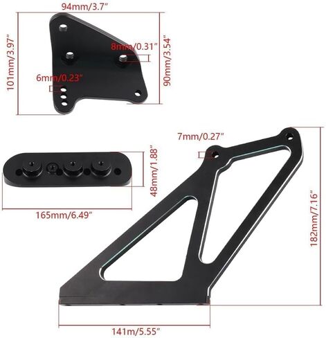 Rear Trunk Spoiler Wing Legs Bracket Mount Stand Fit for 2023-2026 Honda Civic Type R FL5, High-Performance Aerodynamic, Aluminum in Kuwait