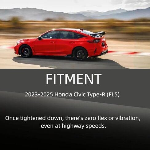 Rear Trunk Spoiler Wing Legs Bracket Mount Stand Fit for 2023-2026 Honda Civic Type R FL5, High-Performance Aerodynamic, Aluminum in Kuwait