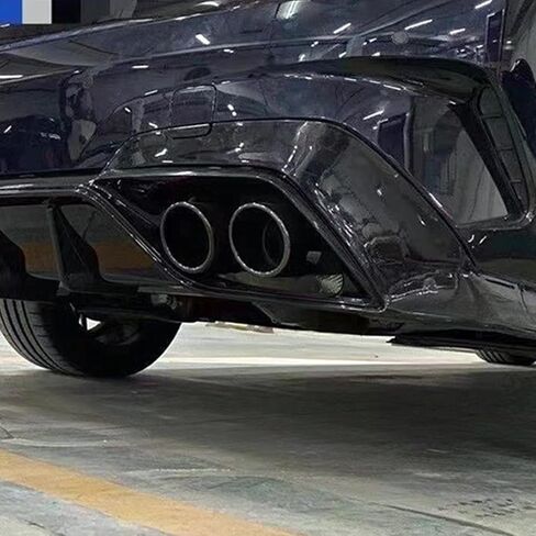 Rear Diffuser Lip Compatibility with 2019-2022 3 Series G20 330i M340i Sport Rear Bumper Diffuser Lip Spoiler with LED Light Gloss Black in Kuwait