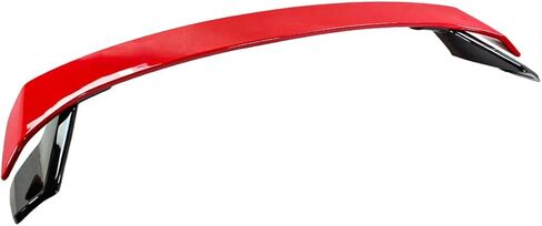 HP Style 2-Tone Rallye Red Black Trunk Spoiler Wing متوافق مع 2022-2025 Honda Civic Hatchback in Saudi Arabia