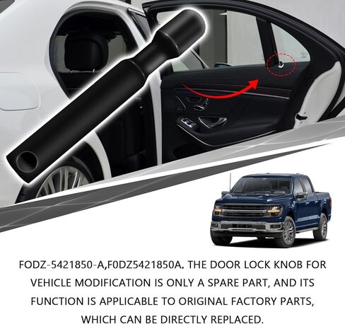 2PCS Car Door Lock Knobs Auto Interior Door Lock Bolt Pin Covers for Ford F150 Explorer Mercury Sable, Car Smart Lockout Kit Pull Pins Replaces OEM#FODZ-5421850-A Lift Bolt Control Post Pins in Kuwait