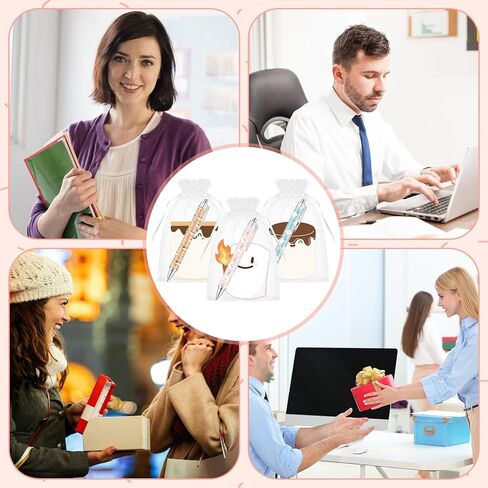 30 Sets S'More Marshmallow Appreciation Gifts Bulk 30 Inspirational Marshmallow Ballpoint Pens 30 S'Mores Sticky Notes Pads Employee Appreciation Gifts for Students Teacher Team Classroom Rewards in Kuwait