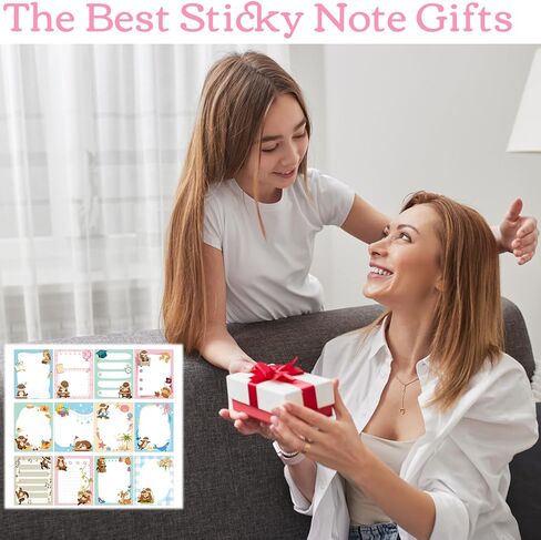 Otter Sticky Notes Gifts, 12 Pack Sea Otter Notepads 3x4 Inch Gifts for Coworkers Students, Ocean Animals Memo Pads Office School Supplies for Men Women (600 Sheets) in Kuwait