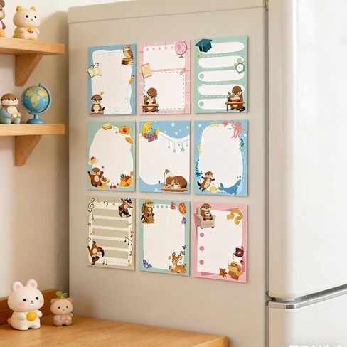 Otter Sticky Notes Gifts, 12 Pack Sea Otter Notepads 3x4 Inch Gifts for Coworkers Students, Ocean Animals Memo Pads Office School Supplies for Men Women (600 Sheets) in Kuwait