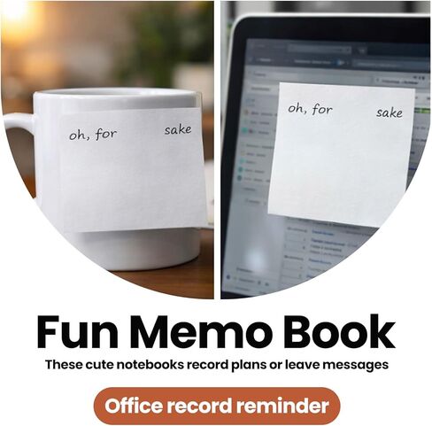 4 PCS Funny Sticky Note, Funny Office Supplies, Current Mood Sticky Note Tabs, Office Desk Accessory in Saudi Arabia