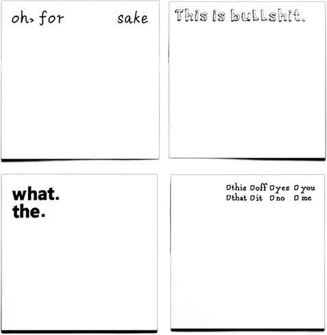 4 PCS Funny Sticky Note, Funny Office Supplies, Current Mood Sticky Note Tabs, Office Desk Accessory in Saudi Arabia