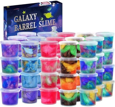 DIY Slime Kit for Girls Boys -Ultimate Butter Slime Supplies Include 12 Crystal Glue Slime and 12 Butter Slime,Party Favor for Kids Girls & Boys,Birthday Idea for Kids in Saudi Arabia