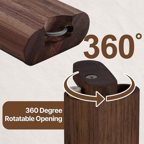 One Hitter Box, Two Metal Tubes, Decorative Natural Wooden Keepsake Box, Multi-Purpose Storage for Crafts, One DIY Projects, Souvenirs & Stash, Great Holiday Gift in Saudi Arabia