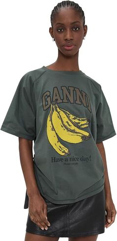 Ganni Women's Future Heavy Jersey Raglan in Kuwait