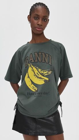 Ganni Women's Future Heavy Jersey Raglan in Saudi Arabia