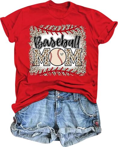 Baseball Shirt Women Baseball Mom Shirts Funny Mama Baseball Splatter Graphic Tshirt Team Game Day Gift Tee Tops in Saudi Arabia