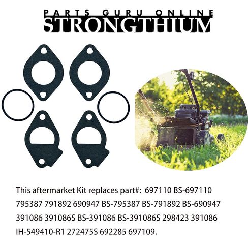 Strongthium 692137 796081 692138 حشية السحب ومجموعة حلقات الختم O بديلة لمحركات Briggs & Stratton Toro Cub Cadet MTD جرار الحديقة المشي خلف جرار جزازة in Saudi Arabia