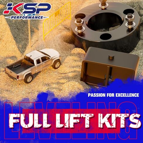 KSP 3"F+2"R Leveling Lift Kits for 2007-2019 Silverado Sierra 1500 2WD/4WD, 3 Inch Front and 2 Inch Rear Strut Spacer Suspension Lift with U Bolts in Saudi Arabia
