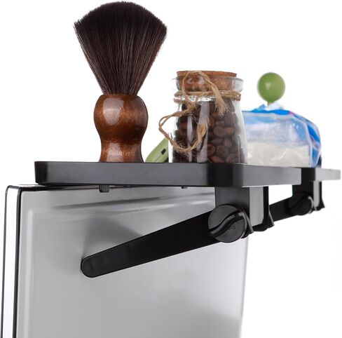 Ergonomic Monitor Stand with 2 Storage Shelves and Cable Holes - Space-saving gaming/office desk storage rack, suitable for laptops/monitors, ideal for desks, conference room in Kuwait