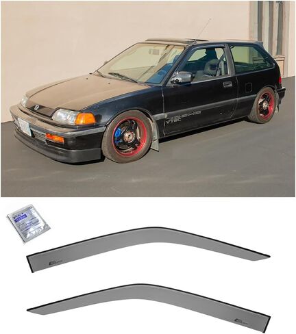 استبدال متجر Extreme Online لنماذج هوندا سيفيك هاتشباك 1988-1991 | أقنعة EOS طراز JDM على شكل شريط وفتحات جانبية بلون الدخان وحارس النافذة DWV-V61 in Saudi Arabia