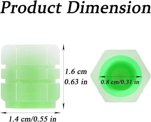 40 قطعة من أغطية جذع صمام الإطارات المتوهجة، غطاء صمام الإطارات الفلورسنت، أغطية جذع الصمام المتوهج في الظلام للسيارات والدراجات النارية والشاحنات وسيارات الدفع الرباعي (5 ألوان) in Kuwait