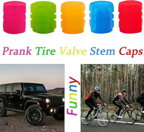 40 قطعة من أغطية جذع صمام الإطارات المتوهجة، غطاء صمام الإطارات الفلورسنت، أغطية جذع الصمام المتوهج في الظلام للسيارات والدراجات النارية والشاحنات وسيارات الدفع الرباعي (5 ألوان) in Kuwait