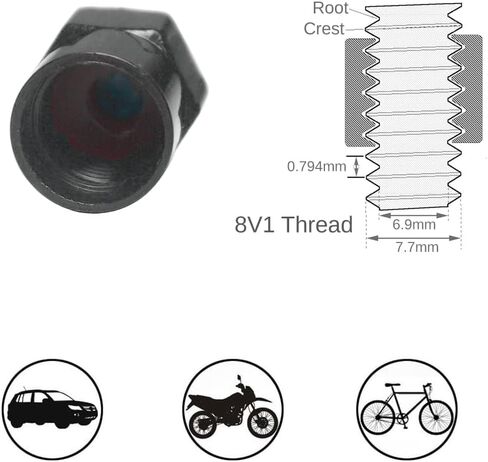 N2 Nitrogen Tire Valve Stem Cap +Rubber Seal -Schrader Valve 8V1-Motorcycle Car SUV Jeep RV Truck ATV/UTV Pickup Minivan Golf Cart/Boat Trailer Moped MTB BMX Mower Stroller in Saudi Arabia