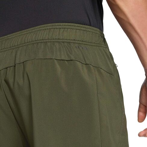 Adidas Men's Train Essentials Woven Shorts, Night Cargo/Black, Medium/5" in Kuwait