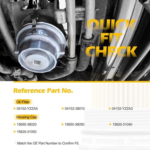 طقم تغيير زيت غطاء غطاء فلتر الزيت لسيارة Toyota 4Runner Tundra Lexus RX350، غطاء فلتر زيت الألومنيوم 15620-31060، فلتر الزيت 04152-YZZA5/YZZA3، 90430-12031 غسالات، مفتاح ربط وقفازات in Kuwait