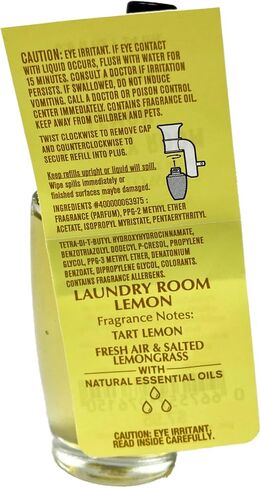 Bath & Body Works Laundry Room Lemon 4 Pack Wallflowers Home Fragrance Refill Bundle with a Natural Oats Sample Soap in Saudi Arabia
