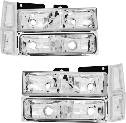 HEADLIGHTS ASSEMBLY COMPATIBLE WITH 94-98 OBS CHEVY TRUCK,1994 CHEVY BLAZER,94-99 CHEVY SUBURBAN,95-00 CHEVY TAHOE(ONLY 2000 TAHOE LIMITED/Z71),HEADLAMP FACTORY STYLE in Saudi Arabia