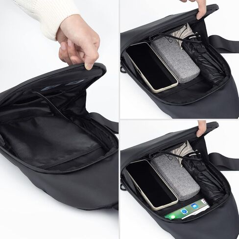 Gelrova Light Up LED Crossbody Bag, Cyber Bag with Programmable LED Dsiplay Screen, Outdoor Advertising Travel Sling Backpack, City Serise in Kuwait